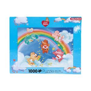 Care Bears Rainbow Puzzle 1000 Piece Aquarius 20x28 New Sealed Vintage Style